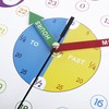 Lafocuse 12 Inch 3D Numbers Silent Colorful Kids Wall Clock