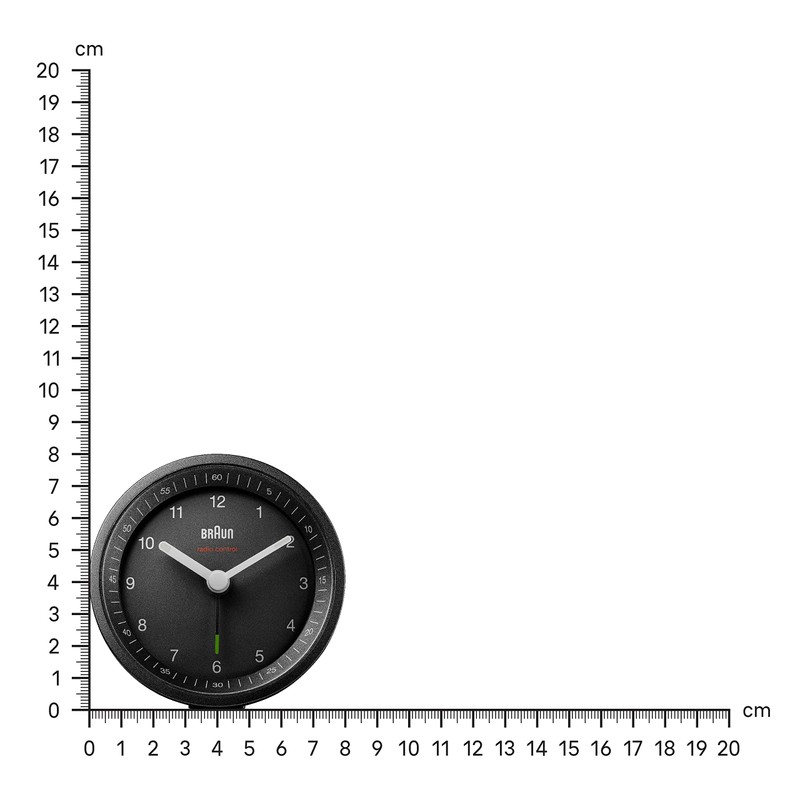 Braun BC07B-DCF Classic Analogue Radio Alarm Clock for Central European