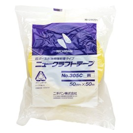 Nichiban Colored Craft Tape, 2.0 inches (50 mm) x 166.4 ft (50 m) Roll, 305C2-50 Yellow