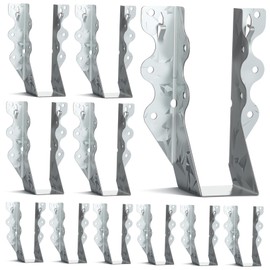 COHEALI 20pcs Joist Hangers Face Mount Hurricane Ties for Rafter Brackets Weather Resistant Support Brackets for Wood Deck and Ceiling Fixing Silver