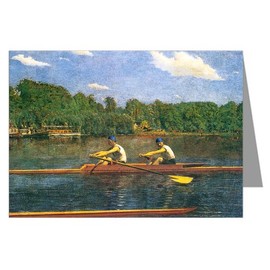 The Biglin Brothers Racing By Thomas Eakins 12 Fine Art Note Cards in a Boxed Set