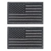 2 PCS AliPlus American Flag Patches Embroidered Tactical Military Morale