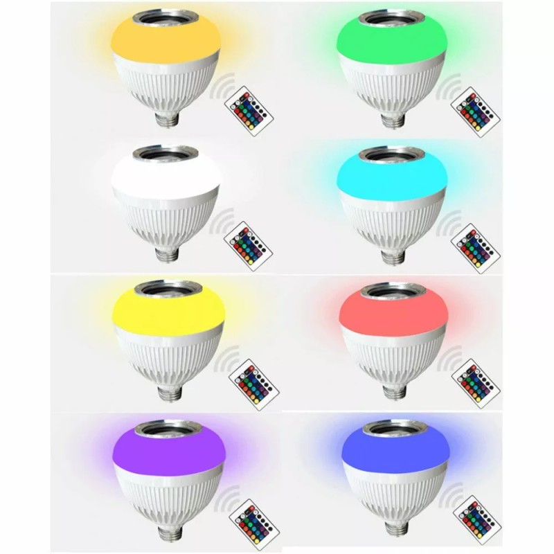Twin Moble Bluetooth Color Changing Light Bulb Party Speaker, Stereo