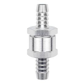 Favordrory 10mm 3/8 Inch Fuel Non-return One Way Check Valve Oil Petrol Diesel Aluminium Alloy