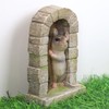 Fyne-Finds Mouse Door Statue Indoor Garden Outdoor Home Tree Animal