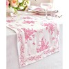 Solino Home Printed Linen Table Runner 90 Inches Long -