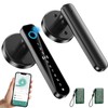 Fingerprint Door Lock - Smart Door Handle with Keypad, Biometric