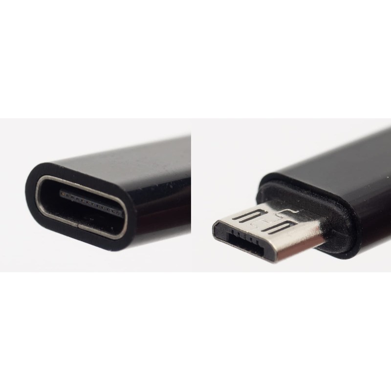 Audiofan type-C to MicroUSB Adapter Black Type-C Female to MicroUSB