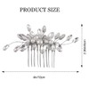 Yean Crystal Bridal Hair Comb Silver Rhinestone Wedding Hair Accessories
