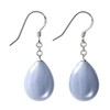 Franki Baker Pretty Blue Lace Agate & Sterling Silver Drop