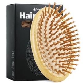 VERSAINSECT Natural Bamboo Hair Brush(No handle), Massaging Scalp, Detangling Hairbrush for Women, Men & Kids, Eco-friendly Natural Wooden for All Hair Types