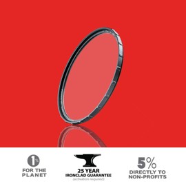 58mm X2 UV Filter for Camera Lenses - UV Protection Photography Filter with Lens Cloth - MRC8, Nanotec Coatings, Ultra-Slim, Traction Frame, Weather-Sealed by Breakthrough Photography