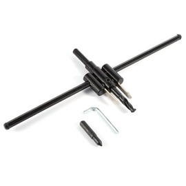 Circle hole cutter, Adjustable 40-300mm Carpentry Cutter for Wood Drilling, Freehand or with Drill Press