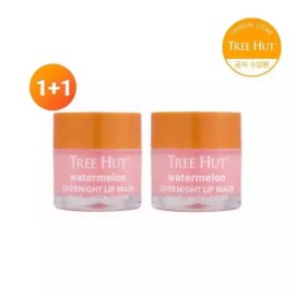 Treet Hut 1+1 트리헛 오버나이트 립 마스크 17g 워터멜론+워터멜론 [트리헛 바디스크럽 코코넛라임 510g] 1+1 Tree Hut Overnight Lip Mask 17g Watermelon + Watermelon [Tree Hut Body Scrub Coconut Lime 510g]