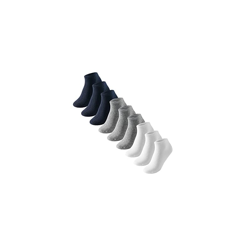 Uncover by Schiesser Men's Trainer Socks, Pack of 9, 3