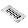SeaLux Marine Horizontal 2-9/16" x 5" Stainless Steel Louvered Vent