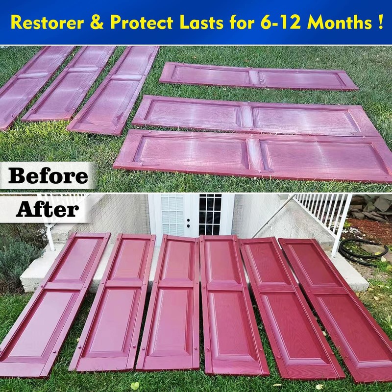 RENOVADOLT Outdoor Color Restorer 16.5oz Plastic Vinyl Shutter Restorer Faded