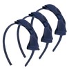 Dalababa 3 Pcs Navy Blue Hair Bows on Headbands Alice