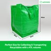 47 Litre Recycling Bag with Top Flap and Handles -