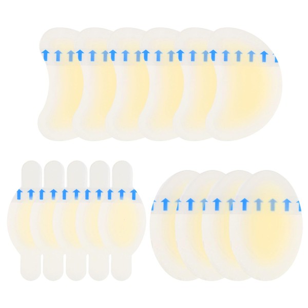 15 Stück Blasenpflaster, Blister Pads Gel Pflaster für Fuß Schutz,