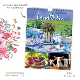 Trötsch Wochenkalender zum Hängen Landliebe 2025: Wandkalender