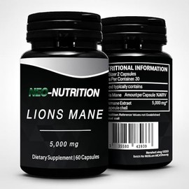 Lion's Mane Mushroom 10000mg Memory FocusMood Immunity Vegan