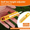 Lyreh Golf Tee Height Adjuster, 6 Settings Plastcic Precision Adjustments