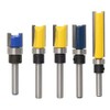 WSOOX 5 Pcs Double Straight Flush Trim Router Cutter Bit