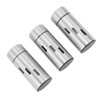 3Pcs Salt and Pepper Shakers Set Stainless Steel 3 Sizes