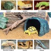 BNOSDM Large Reptile Hideout, Tortoise Hide, Bearded Dragon Hideout Cave
