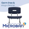 Medline Shower Chair with Backrest and Microban, Ideal for Disabled,