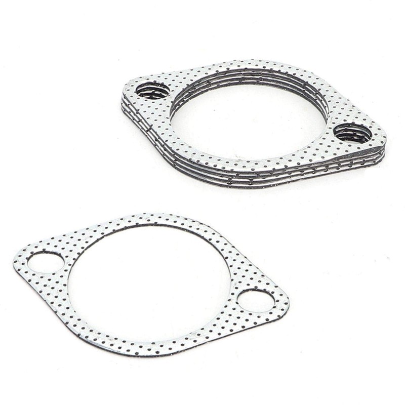 Exhaust Gasket, 5 Pieces 3 Inch Ceramic Exhaust Pipe Metal