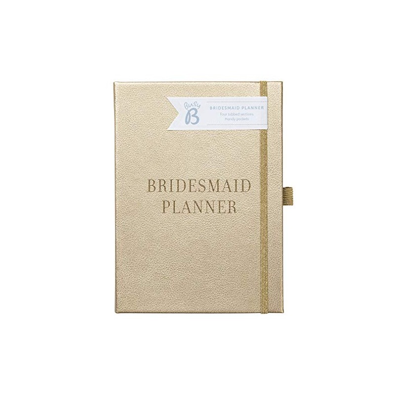Busy B Wedding Bridesmaid Planner - A5 faux leather gold