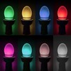 LightBowl Toilet LED Nightlight by Wally's, Motion Activated, Fits Any