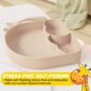Muqee Peeko Silicone Baby Feeding Set with Sectioned Baby Plates