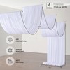 PartyVillage 20ftx40ft White Ceiling Curtain for Wedding Parties – 4