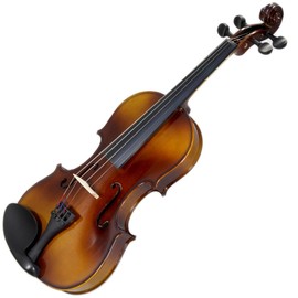 Paititi Solid Wood Student Violin Start Kit with Case, Bow, Rosin, String, Mute and Fingerchart! (1/8)