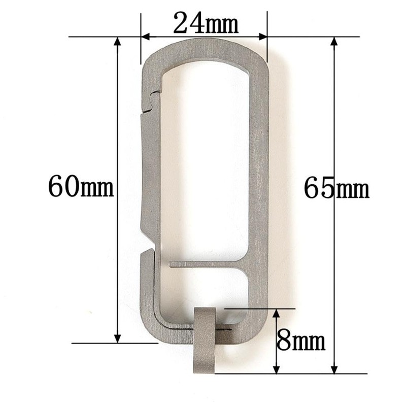 Keychain Carabiner Clips, Titanium Alloy Key Ring Key Ring Key