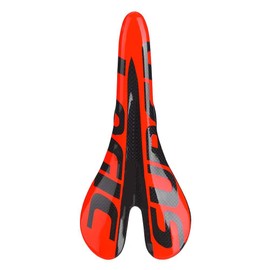 Nikou Bicycle Saddle - High-Strength Carbon Bicycle Saddle with Hollow Design for Road Bikes (Red)