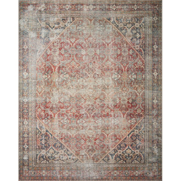 Loloi Amber Lewis x Georgie Red/Navy 5'-0" x 7'-6" Area