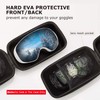 XCMAN Ski Goggle Case, Rigid EVA Hard Snow Goggle Case