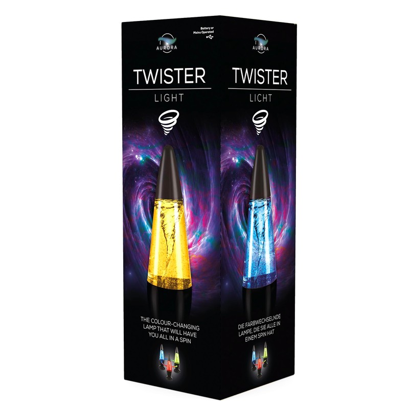 Funtime Gifts Twister Tornado Light Sensory Lamp