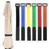 Paquete de 6 correas de amarre reutilizables para sombrilla de