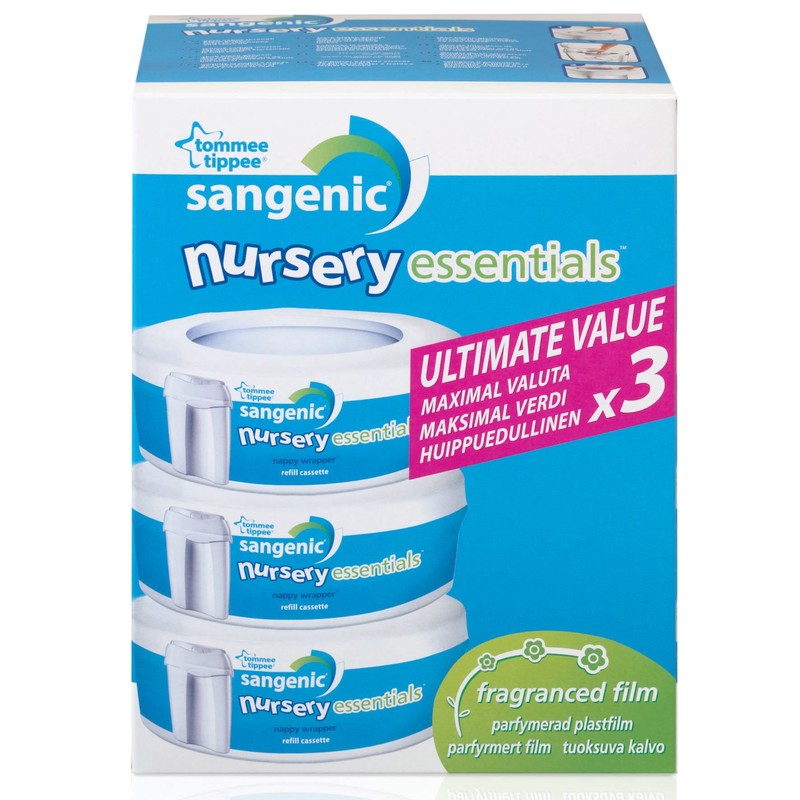 Sangenic Nursery Essentials 0+ Months Cassettes (3-Pack)