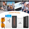 FEISEDY Gafas Ámbar para Luz Azul para Computadora y Gaming,
