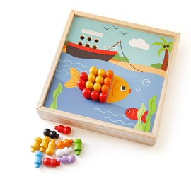 Bigjigs Toys, Seaside Art Peg Puzzle, Wooden Toys, Wooden Puzzles, Wooden Peg Puzzles, Toddler Wooden Puzzles, Toddler Puzzles, Wooden Jigsaws, Peg Board, Peg Board For Children