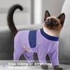 QBLEEV Cat Pajamas Clothes, Soft Cat Recovery Suit Onesie After