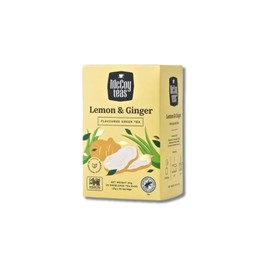McCoy Teas Lemon Ginger Tea Bags Individually Wrapped Collection Flavored Green Tea with Premium Tea from Sri Lanka, 20 Enveloped Double Chamber (Pack of 01)