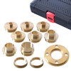 11Pcs/Set Router Bushing Guide Set, Brass Template Router Bushing Kit,