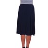 Knee-Length Swing Flare Skirt for Women, Soft and Elastic with